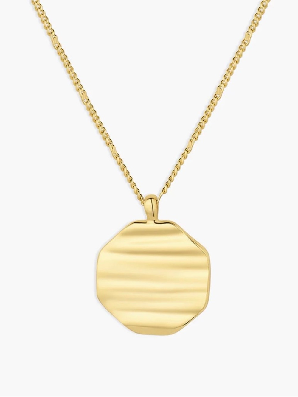 Gorjana Sunset Coin necklace, 18 k gold plated